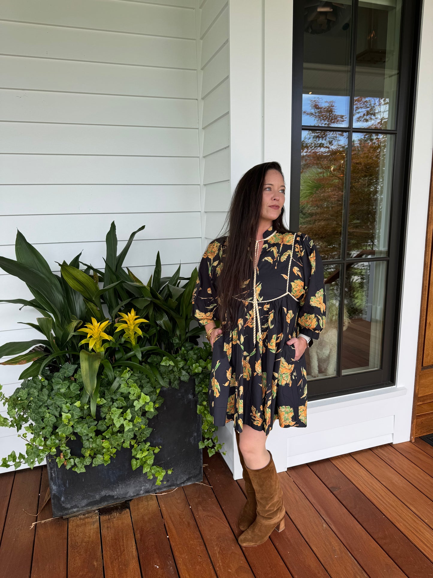 Vintage Floral Charm Dress