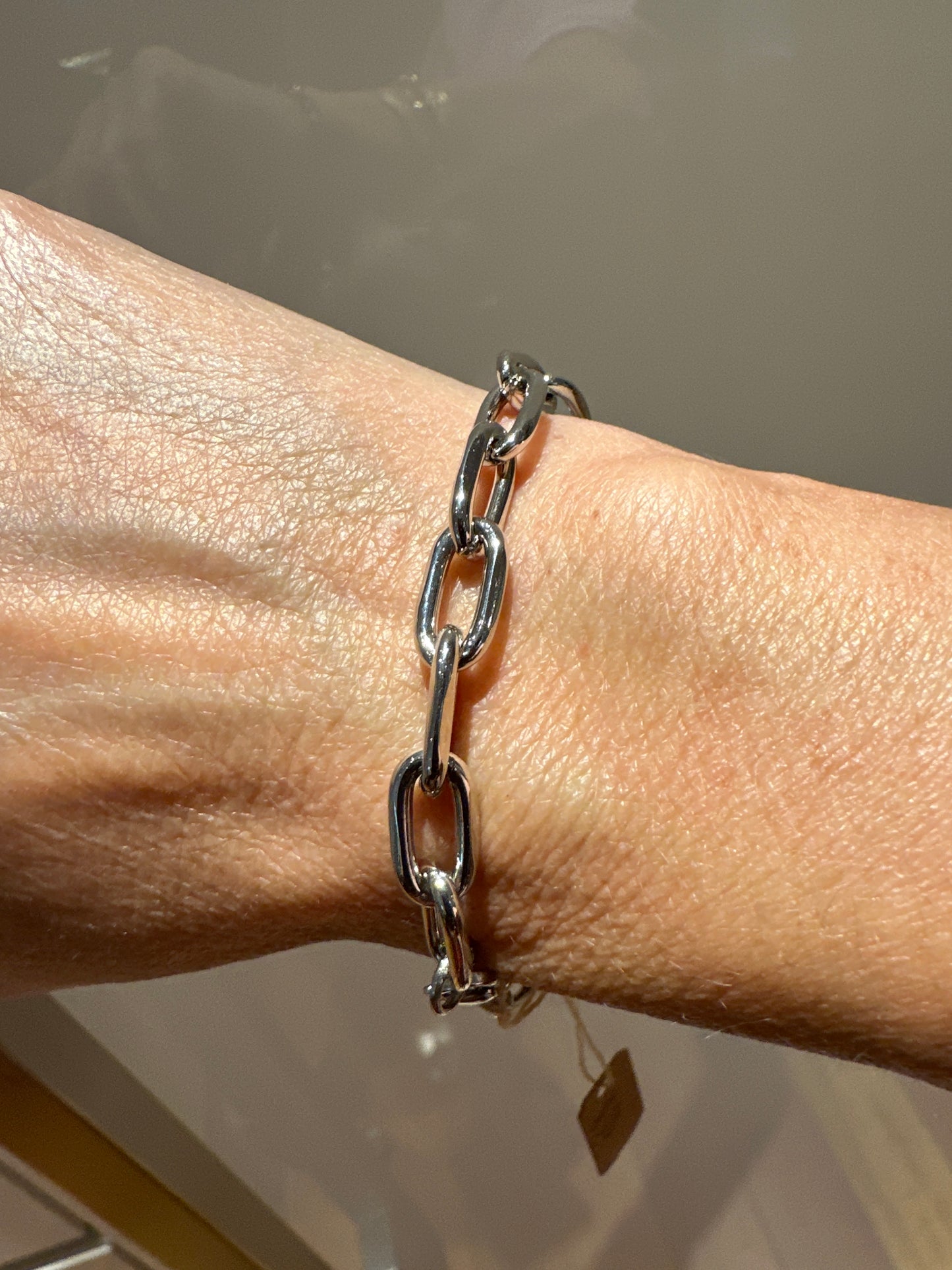 Silver link bracelet