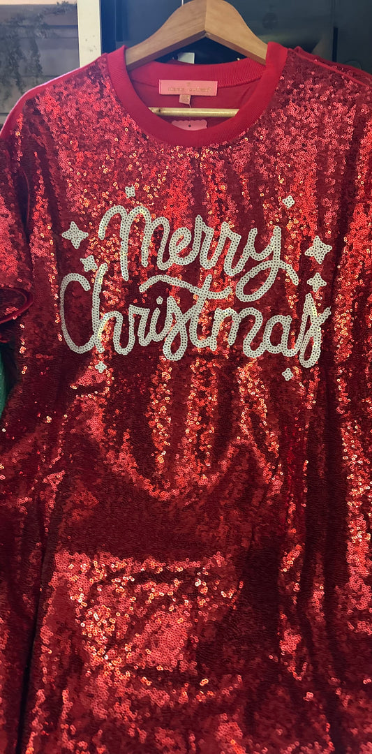 Merry Christmas T Shirt Dress